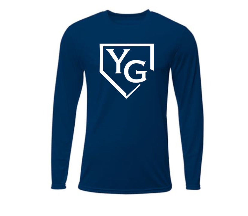 Long Sleeve Dri-Fit (YG)(navy & white opt.)
