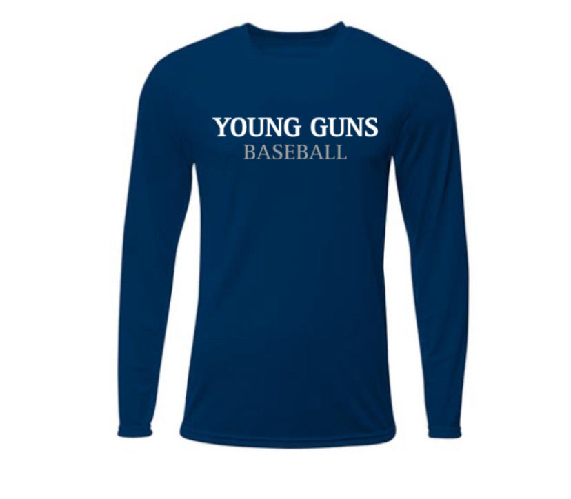 Long Sleeve Dri-Fit (YGB)(navy & white opt.)