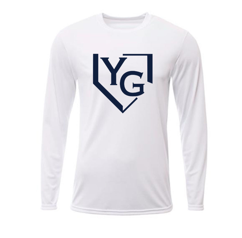 Long Sleeve Dri-Fit (YG)(navy & white opt.)