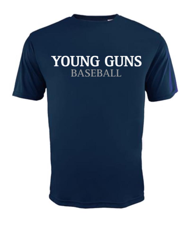 Short Sleeve Dri-fit (YGB)(white & navy)